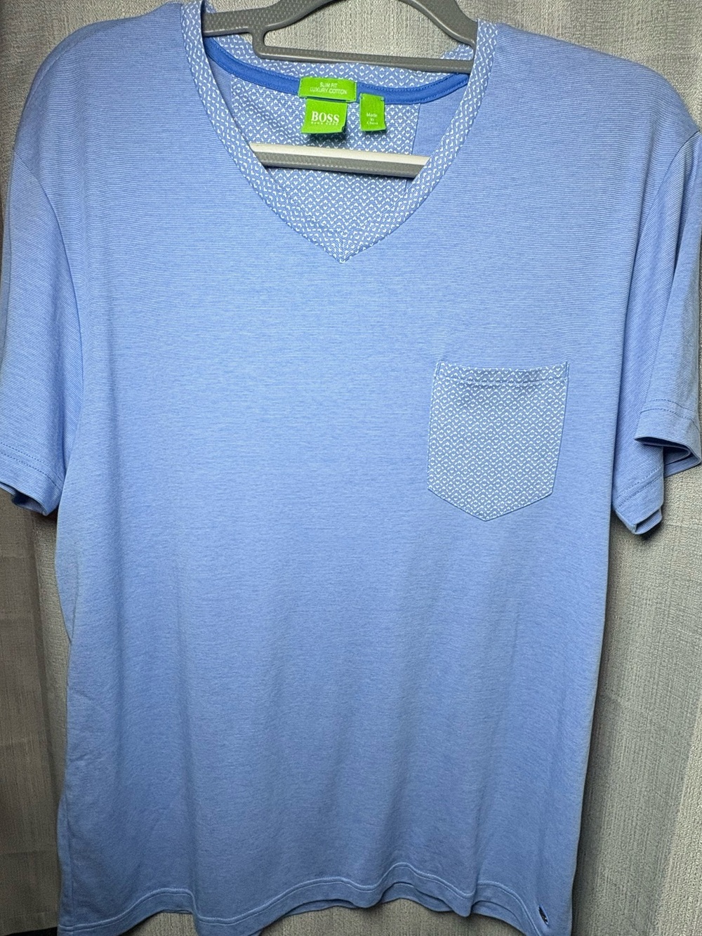 Hugo Boss Blue Slim Fit XL Knit Shirt